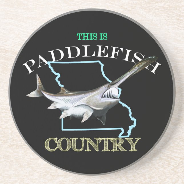 Missouri Is Paddlefish Country Coaster (Front)