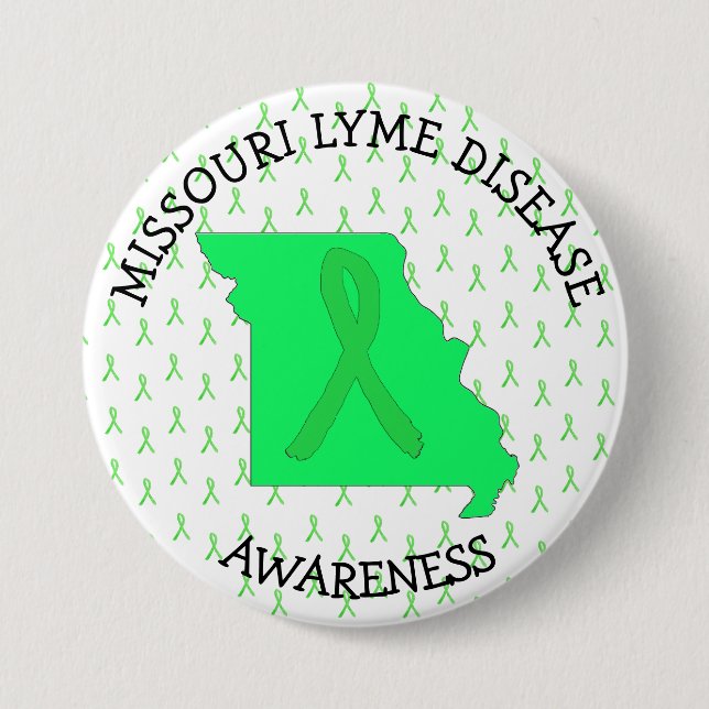 Missouri Lyme Disease Awareness Button (Front)