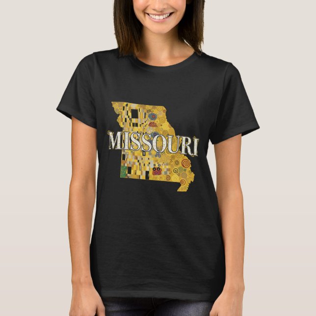 Missouri Map and Text T-Shirt (Front)