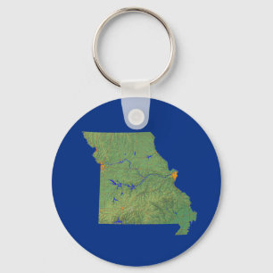 Missouri Map Keychain