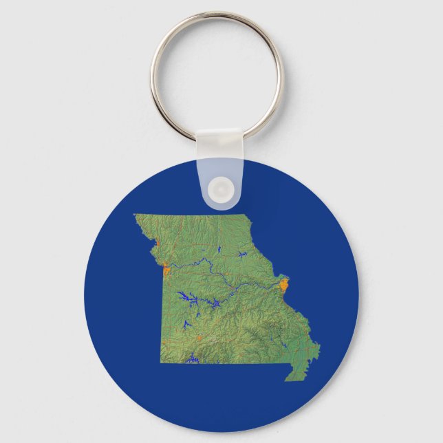 Missouri Map Keychain (Front)