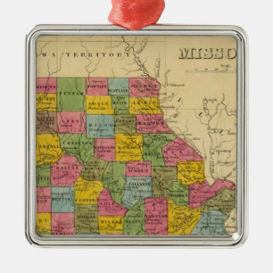 Missouri Metal Tree Decoration