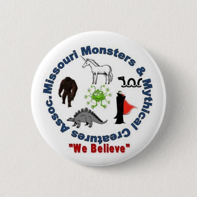 Missouri Monsters & Mythical Creatures Logo 6 Cm Round Badge (Front)