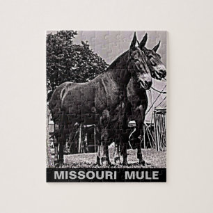 Missouri Mule Jigsaw Puzzle