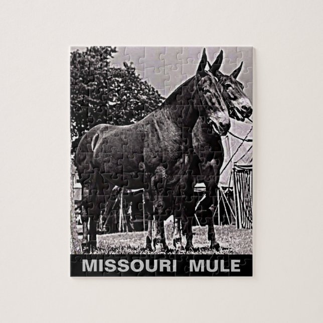 Missouri Mule Jigsaw Puzzle (Vertical)