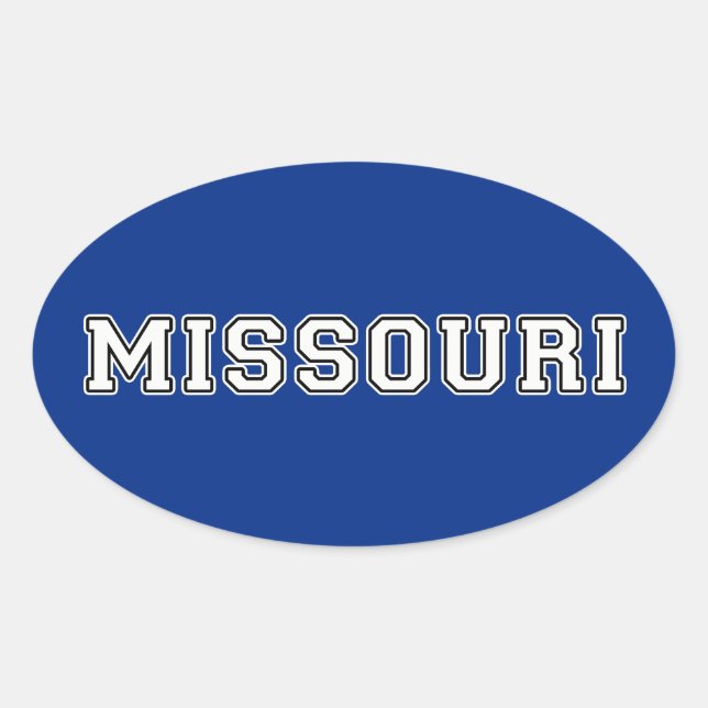 Missouri Oval Sticker (Front)