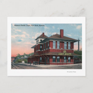 Missouri Pacific Railroad Depot Postcard