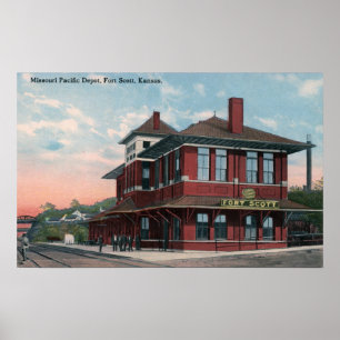 Missouri Pacific Railroad Depot Poster