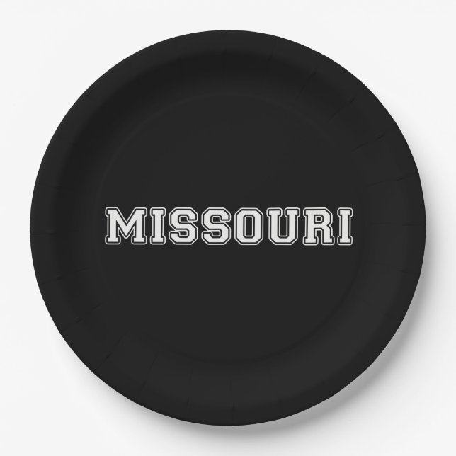 Missouri Paper Plate (Front)