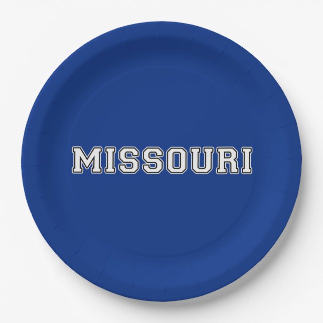 Missouri Paper Plate (Front)