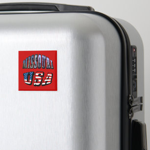 Missouri Picture and USA Text Magnet