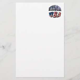 Missouri Picture and USA Text Stationery
