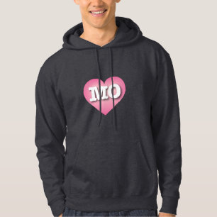 Missouri Pink Fade Heart - I love MO Hoodie