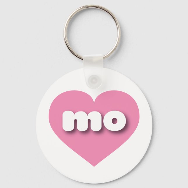 Missouri pink heart - I love mo Key Ring (Front)
