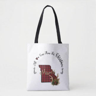 Missouri Plaid All Come Home For Christma Tote Bag