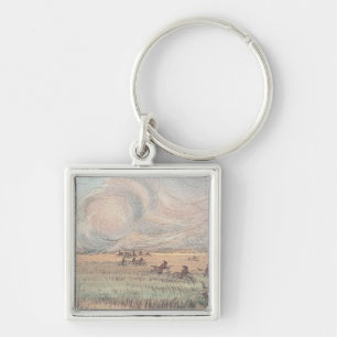 Missouri prairie fire key ring