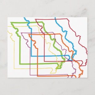 missouri pride blur postcard