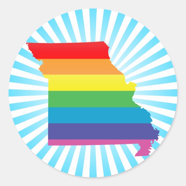 missouri pride. classic round sticker (Front)