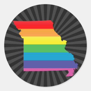 missouri pride. classic round sticker