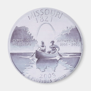 Missouri Quarter Original Artwork Magnet