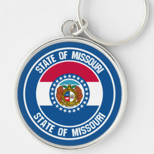 Missouri Round Emblem Key Ring