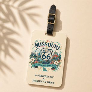 Missouri Route 66 Gateway Travel Keepsake Luggage Tag
