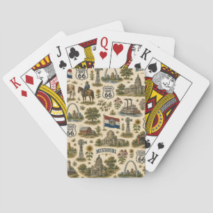 Missouri Route 66 Lucky Gateway Playing Cards