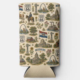 Missouri Route 66 River Chill Seltzer Can Cooler