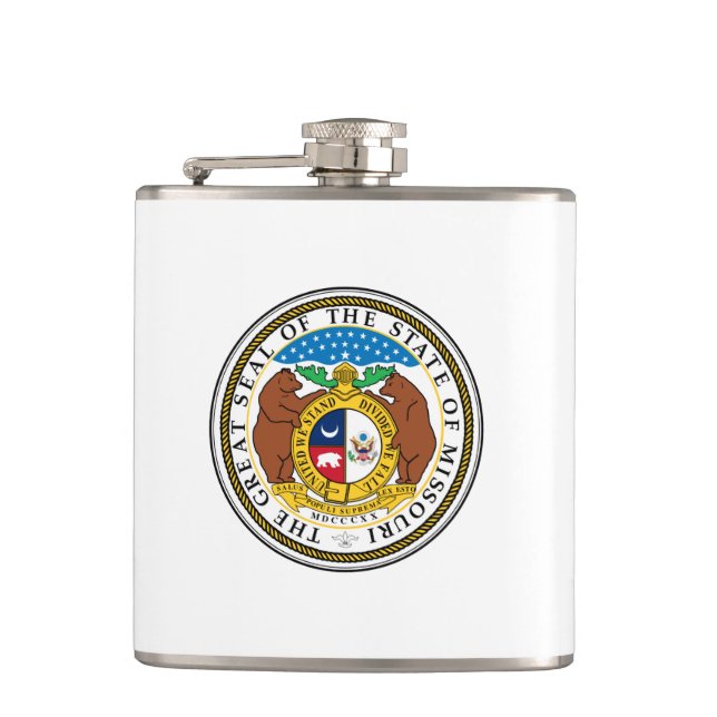 Missouri seal, American state seal Hip Flask (Front)