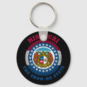 MISSOURI SHOW-ME STATE FLAG KEY RING
