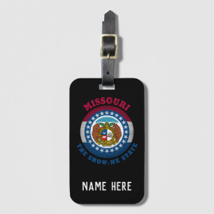 MISSOURI SHOW-ME STATE FLAG LUGGAGE TAG
