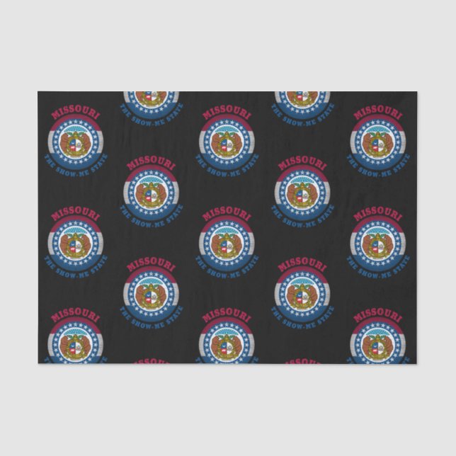 MISSOURI SHOW-ME STATE FLAG TISSUE PAPER (Front)