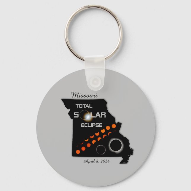 Missouri Solar Eclipse Key Chain (Front)