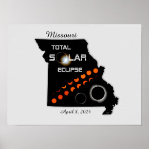 Missouri Solar Eclipse Poster