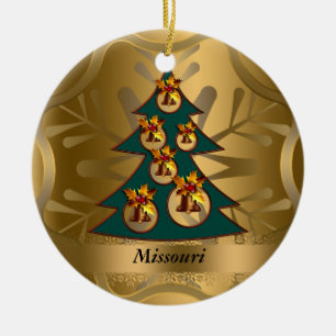 Missouri State Christmas Ornament
