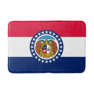 Missouri State Flag Design Bath Mat