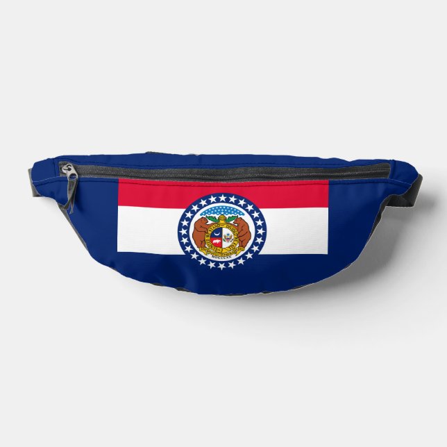 Missouri State Flag Design Bum Bags (Lay Down)