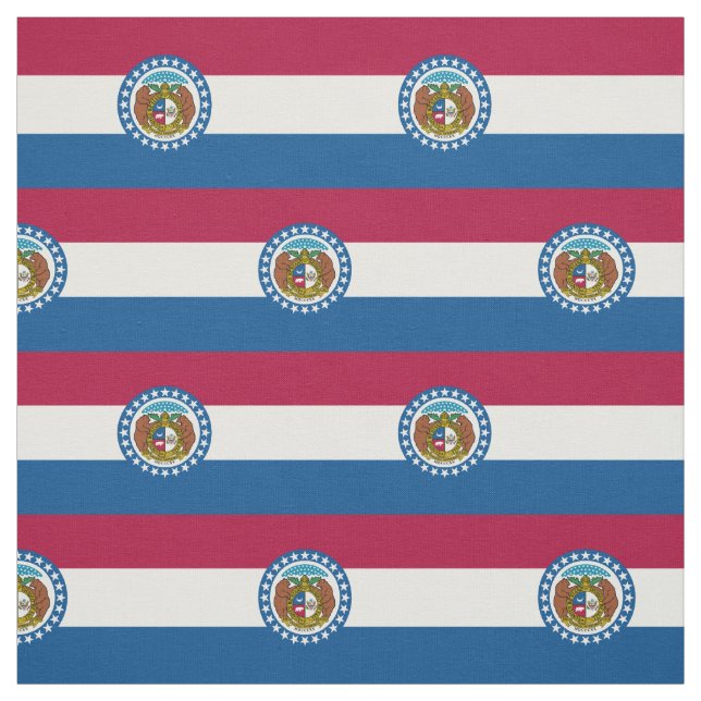 Missouri State Flag Fabric (Swatch)