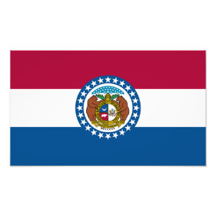 Missouri State Flag Photo Print
