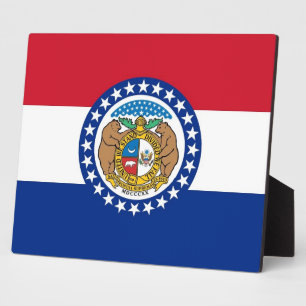 Missouri State Flag Plaque