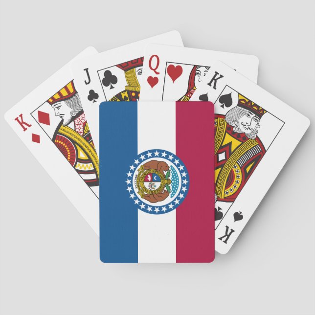 Missouri State Flag Playing Cards (Back)