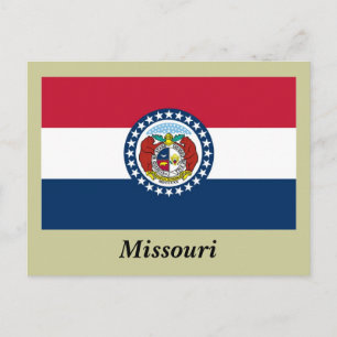 Missouri State Flag Postcard