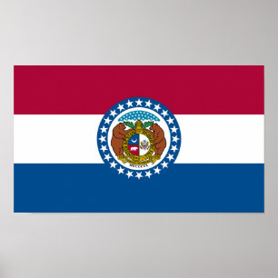 Missouri State Flag Poster
