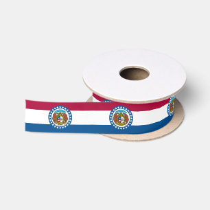 Missouri State Flag Satin Ribbon