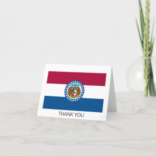 Missouri State Flag Thank You Card