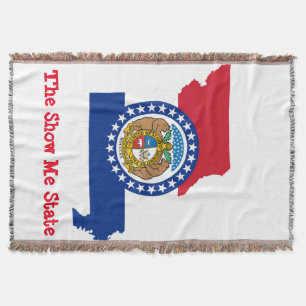 Missouri State Flag Throw Blanket