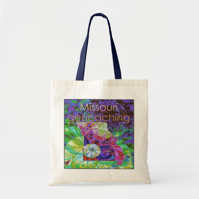 Missouri State Geocaching Travel Tote Bag (Front)