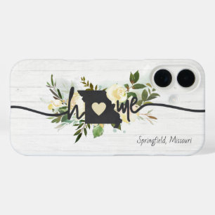 Missouri State Personalised Your Home City Rustic iPhone 16 Case