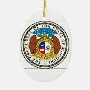 Missouri State Seal Ceramic Ornament