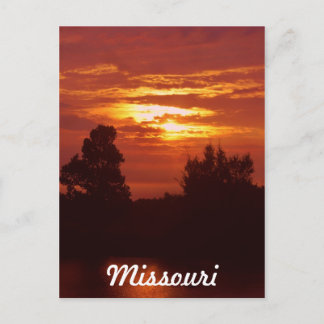 Missouri sunset postcard
